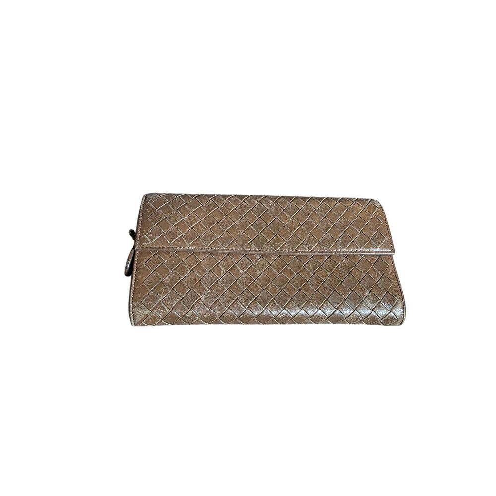 Bottega Veneta Intrecciato Woven Leather Long Wallet EUC - Picture 3 of 13